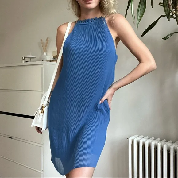 Mango | Dresses | Cornflower Blue Dress | Poshmark